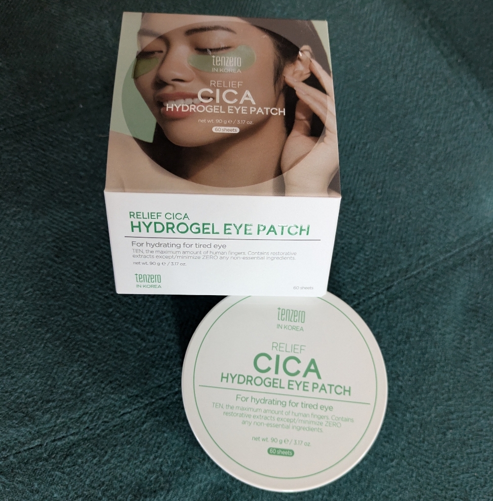 🌸 Tenzero Cica Hydrogel Eye Patches 60 Sheets NIB K-Beauty